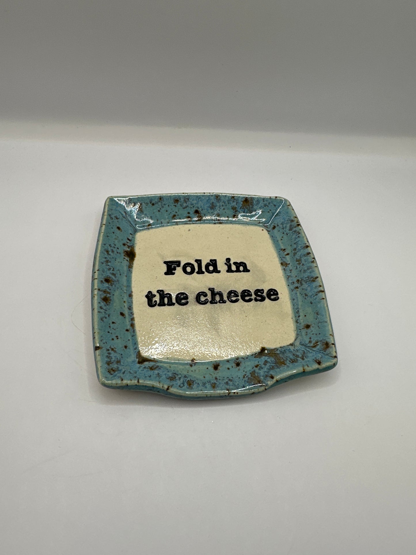 Spoon Rest Square - Fold in the Cheese - multiple colors