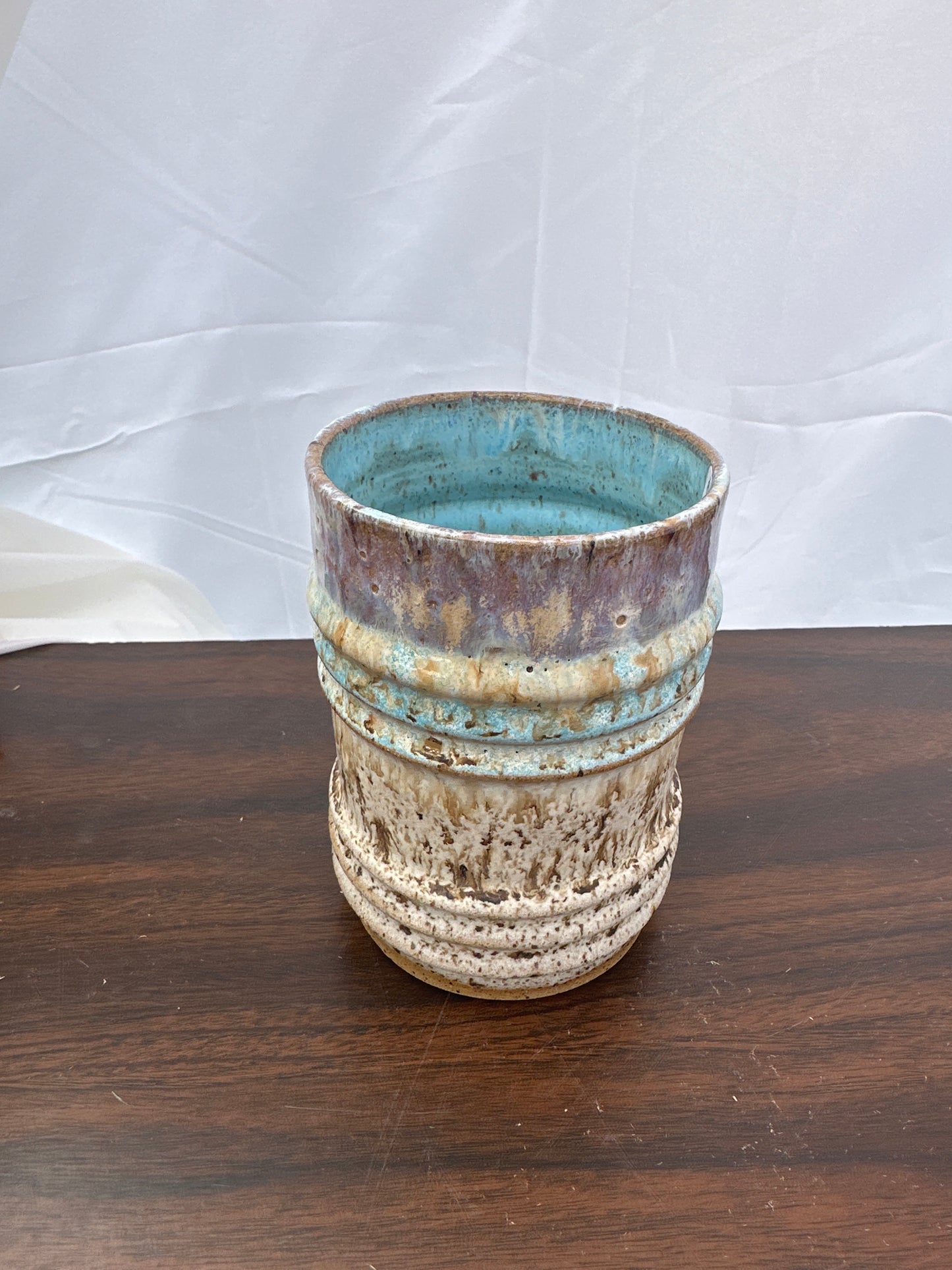 Cup 14 oz - Ridged Birch & Norse Blue