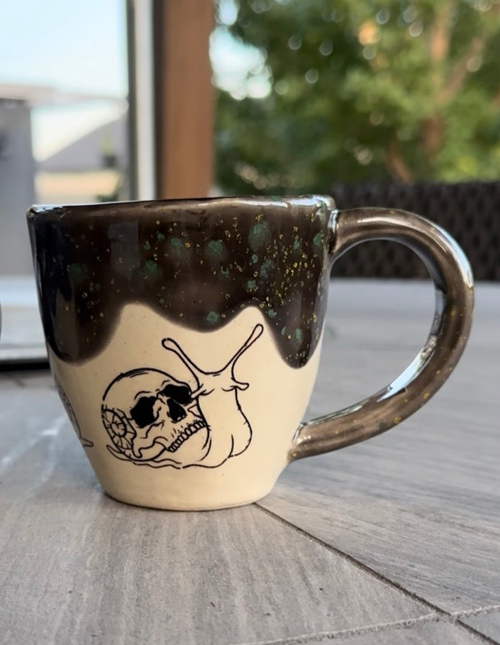 Mug 10 oz - Skull Snails - multiple patterns/colors