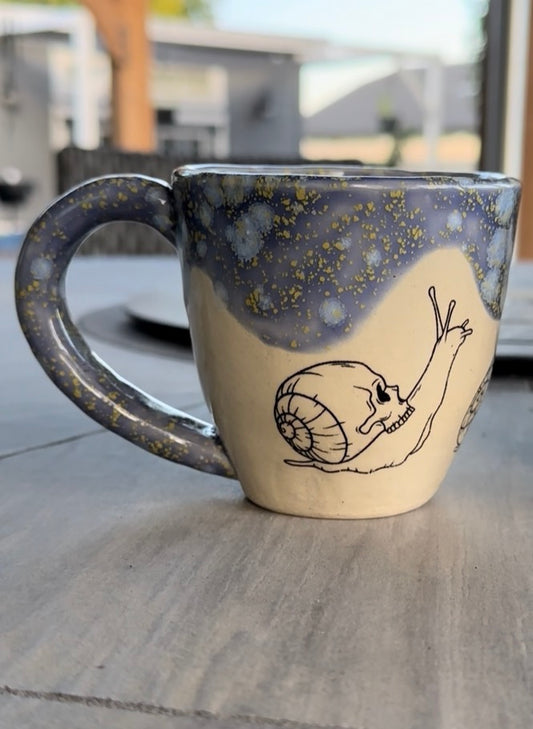 Mug 10 oz - Skull Snails - multiple patterns/colors