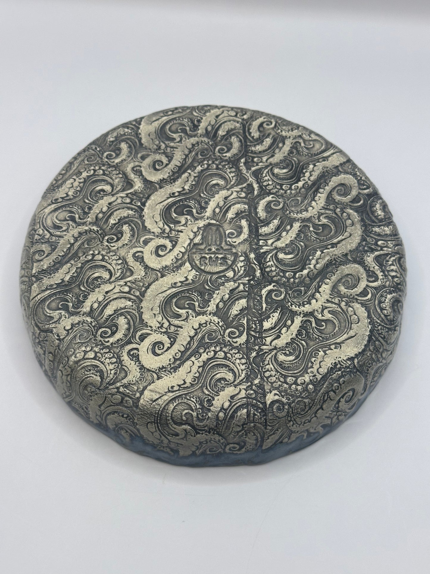 Dice Tray - Red Octopus - Stoned Denim (Includes set of dice)