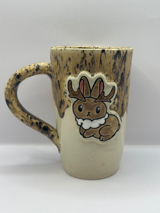 Mug 16 oz - Cryptid-Jackalope - Sandstone