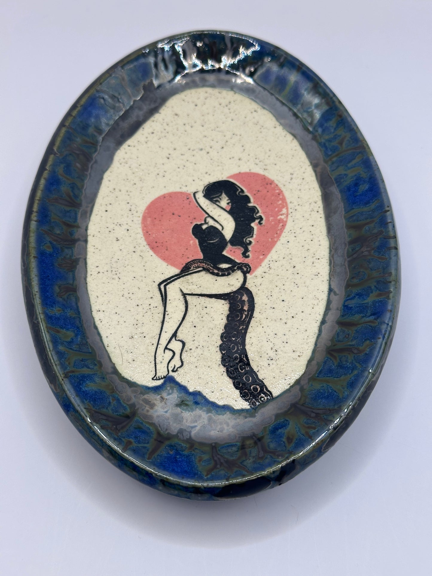 Oval Dish - Pinup & Octopus - multiple designs