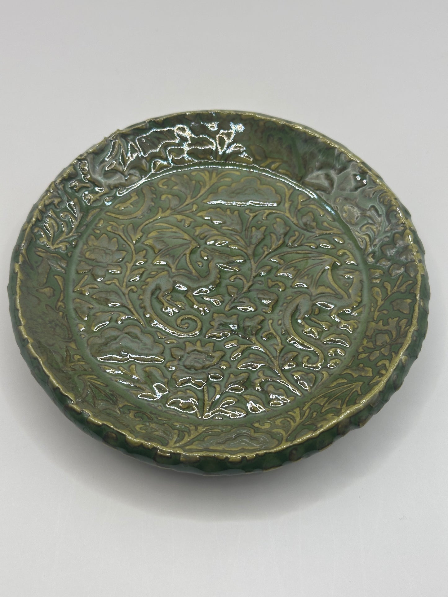 Round Dish - Textured Dragons multiple colors available