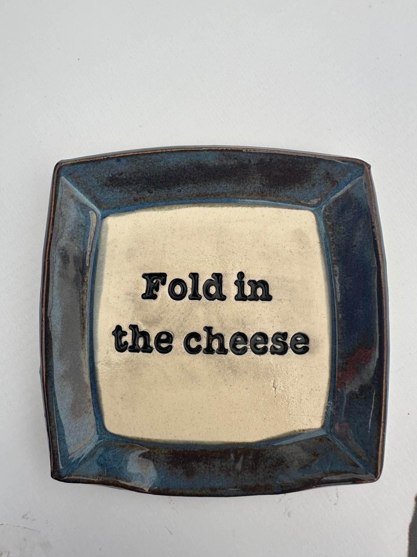 Spoon Rest Square - Fold in the Cheese - multiple colors