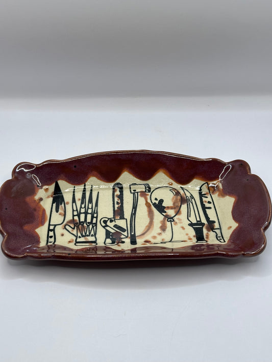 Rectangular Dish - Killers - Peppered Plum