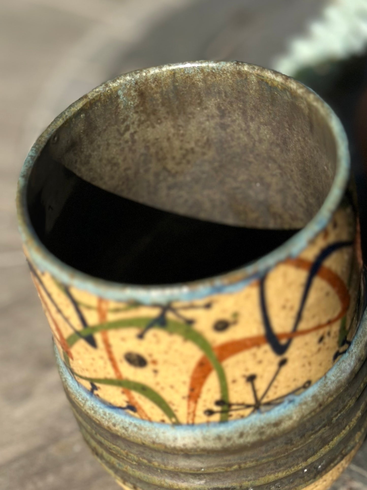 Cup 12 oz - Ridged Boomerang - Speckled Toad