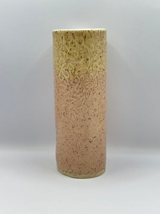Bud Vase - Textured Flowers Pink