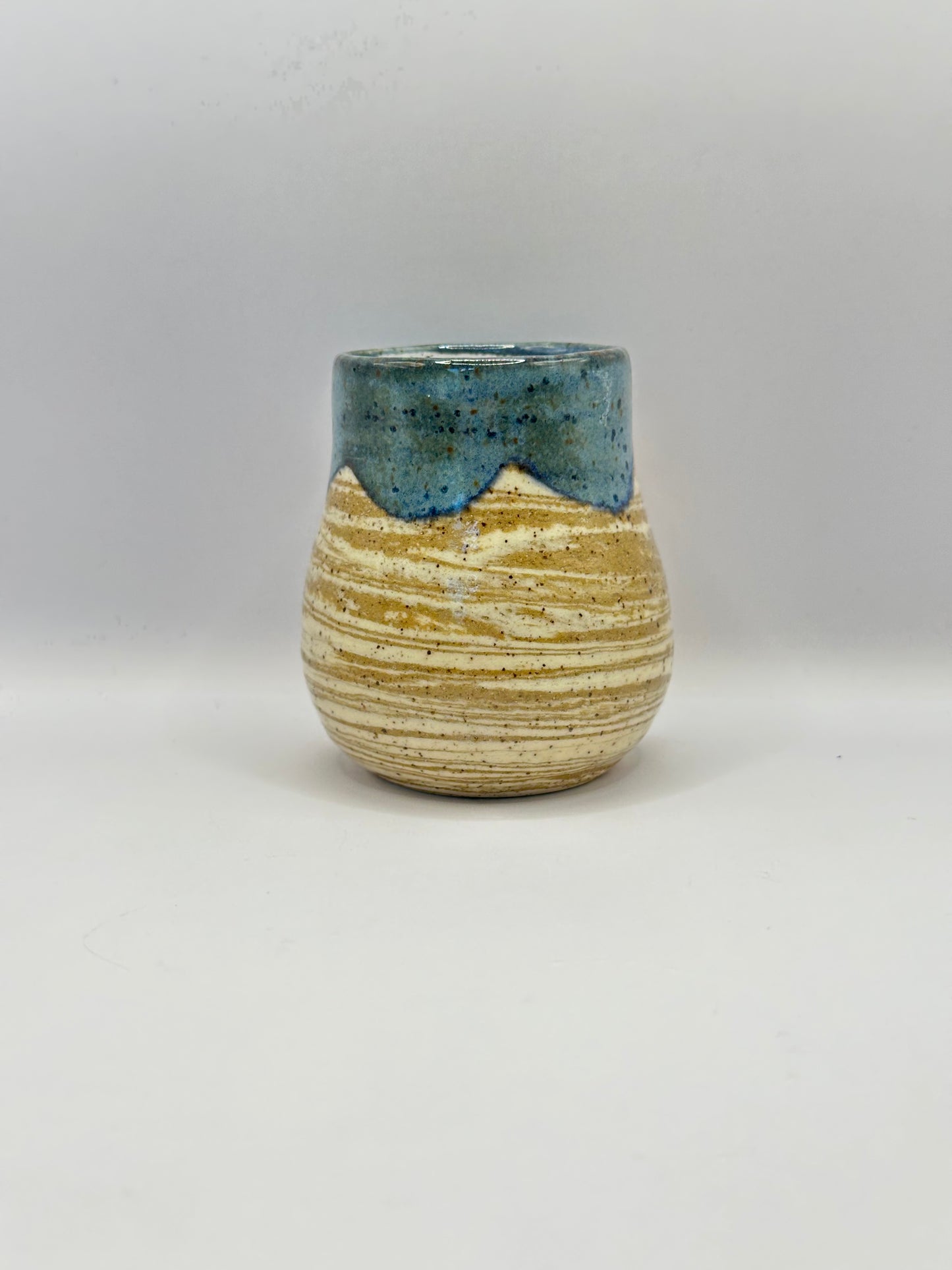 Vase - Small Marble Stoned Denim