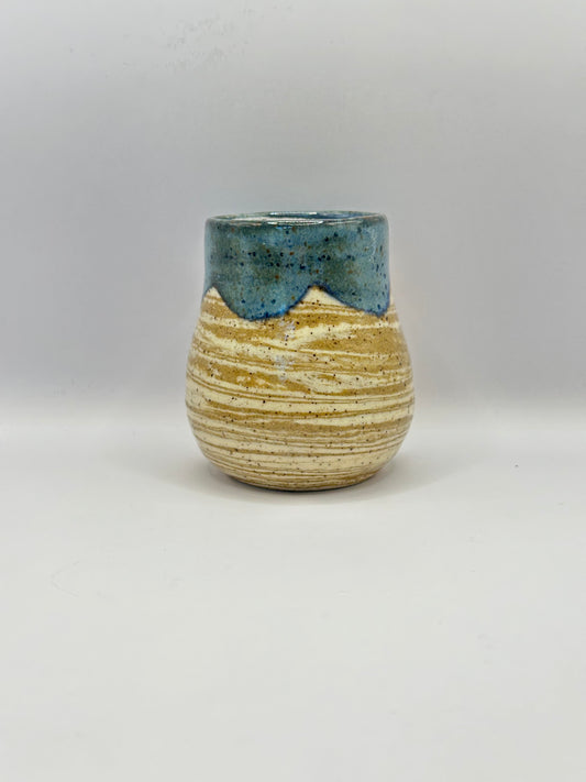 Vase - Small Marble Stoned Denim