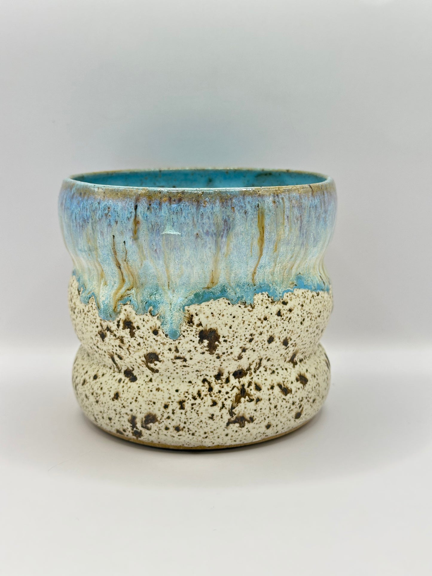 Planter - Bubble Winter Wood & Nordic Blue Flux