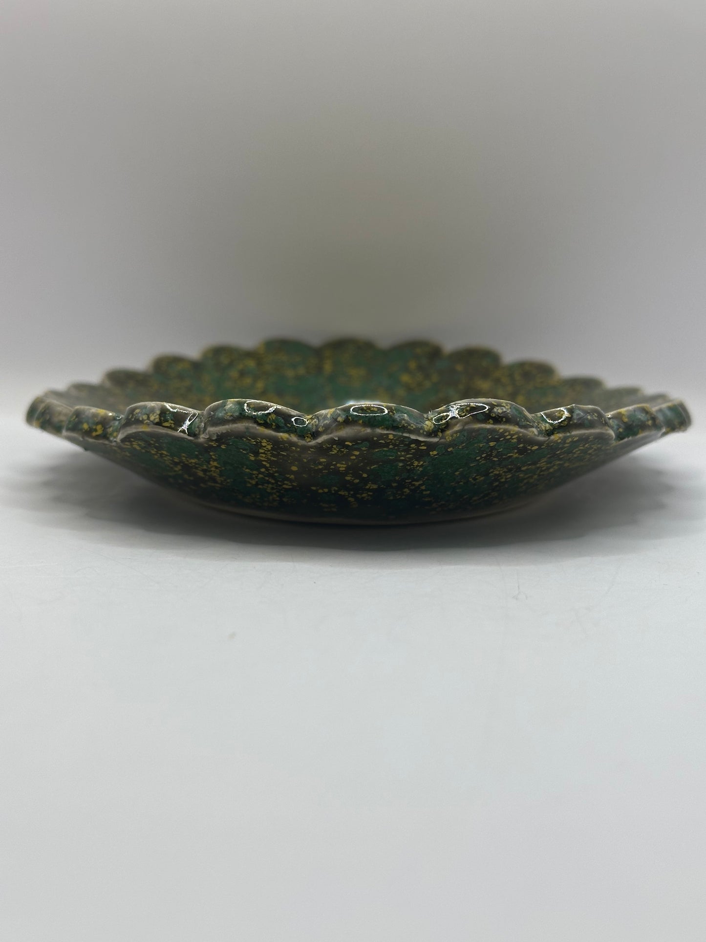 Oval Scalloped Dish - Jackalope - Enchanted Forest