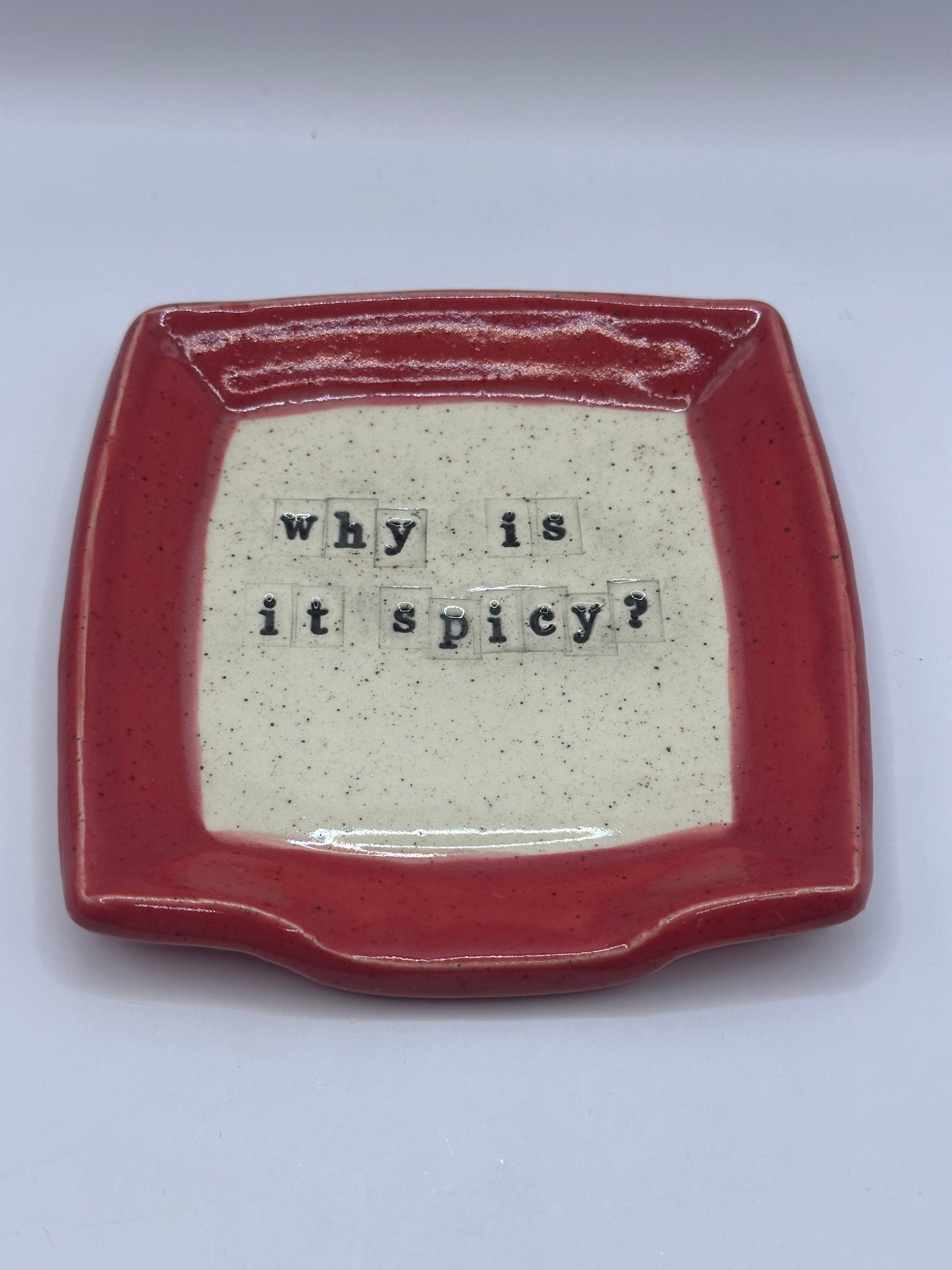 Spoon Rest Square - Why is it spicy - multiple colors