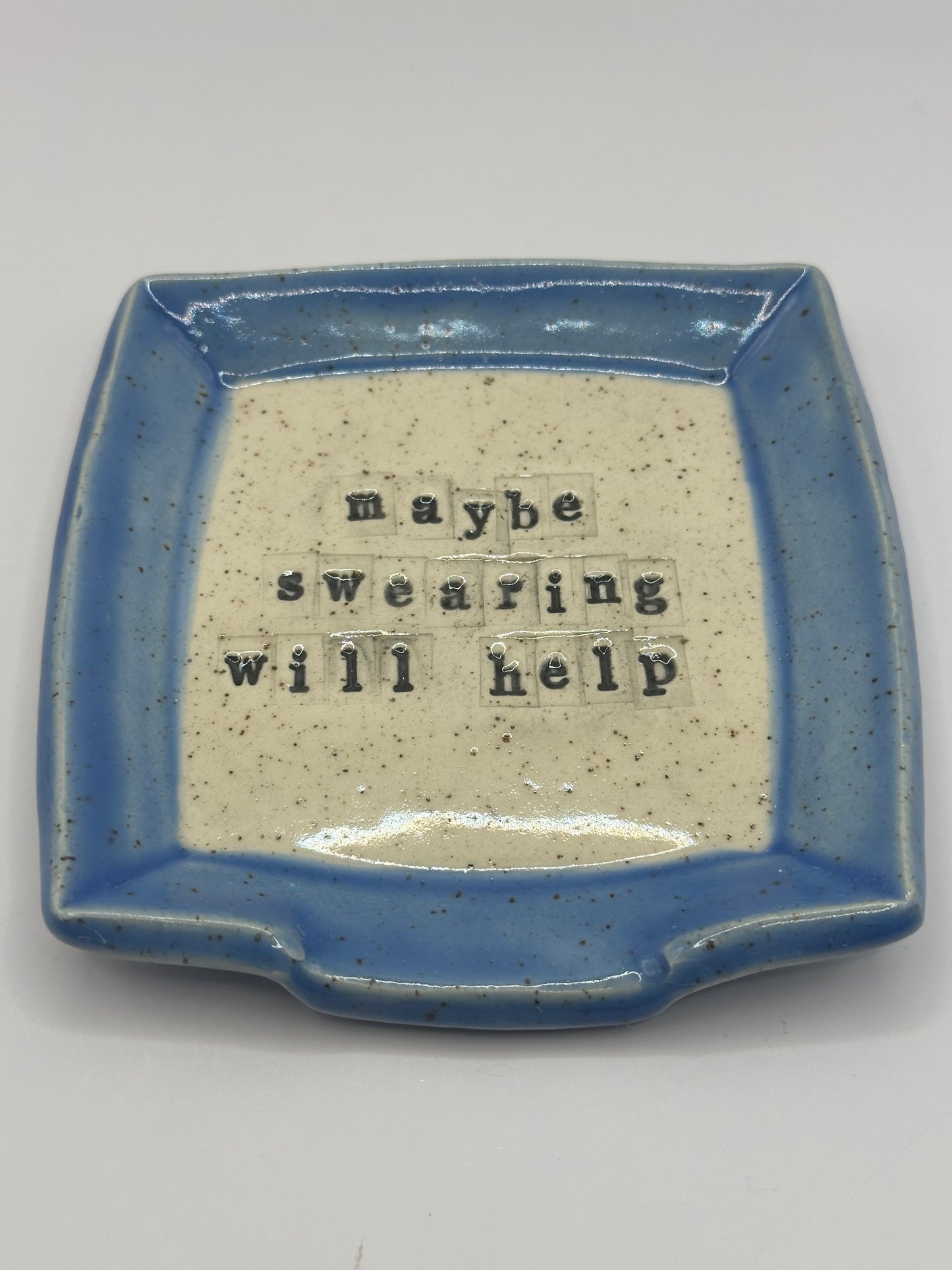 Spoon Rest Square - Maybe swearing will help - multiple colors