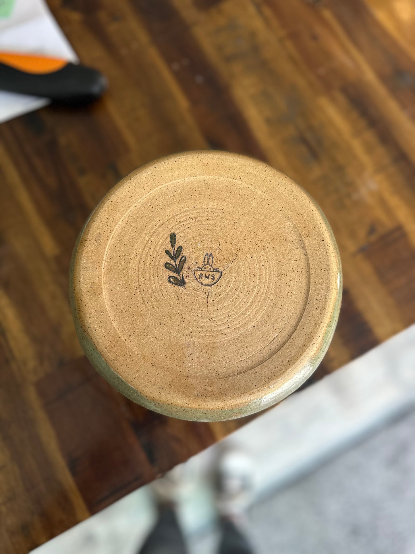 Tureen w/Drip Dish - Green Tea-Plants & Flowers