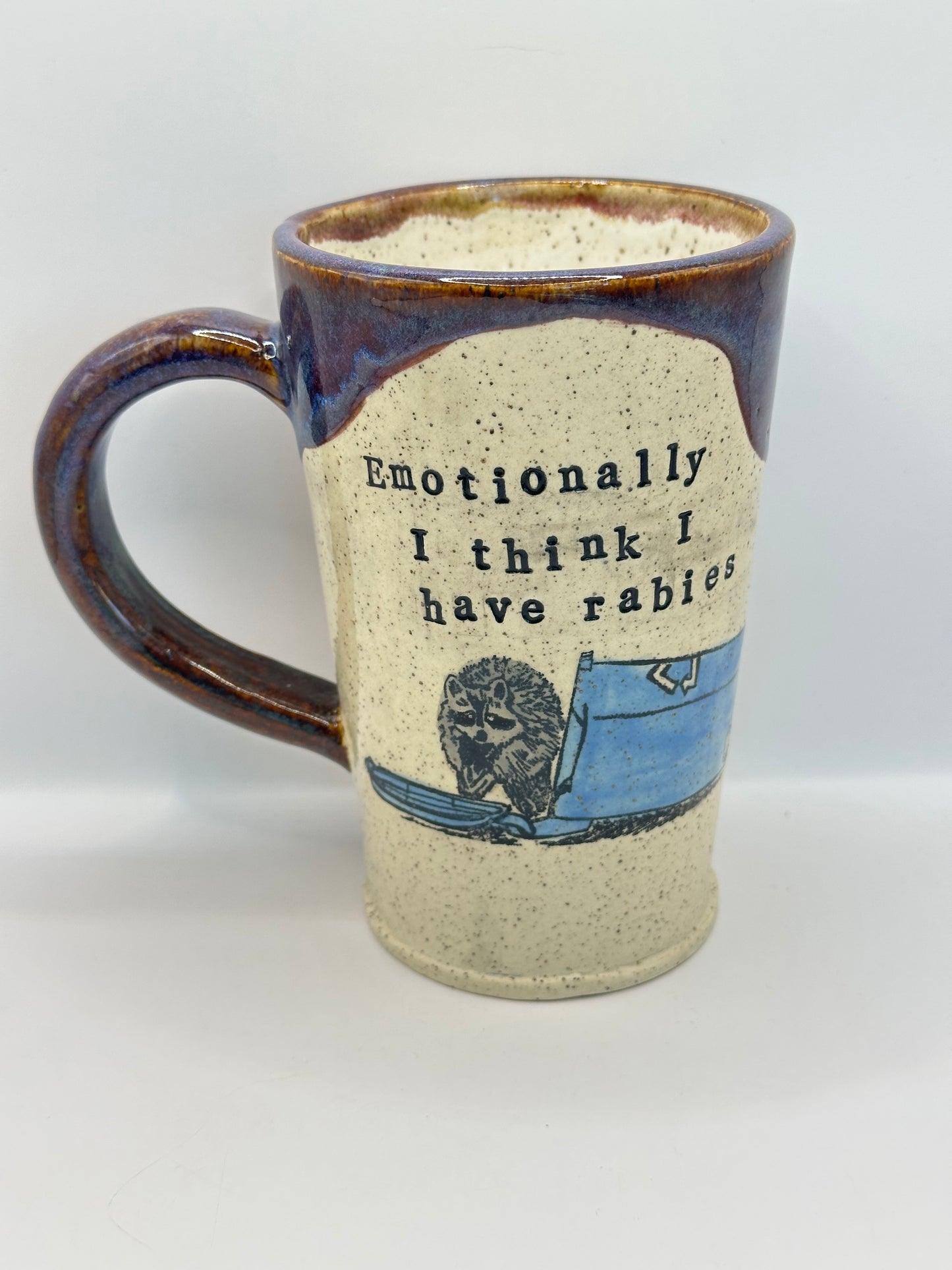 Mug 16 oz - Emotionally I Think I Have Rabies - Multiple Designs/Colors