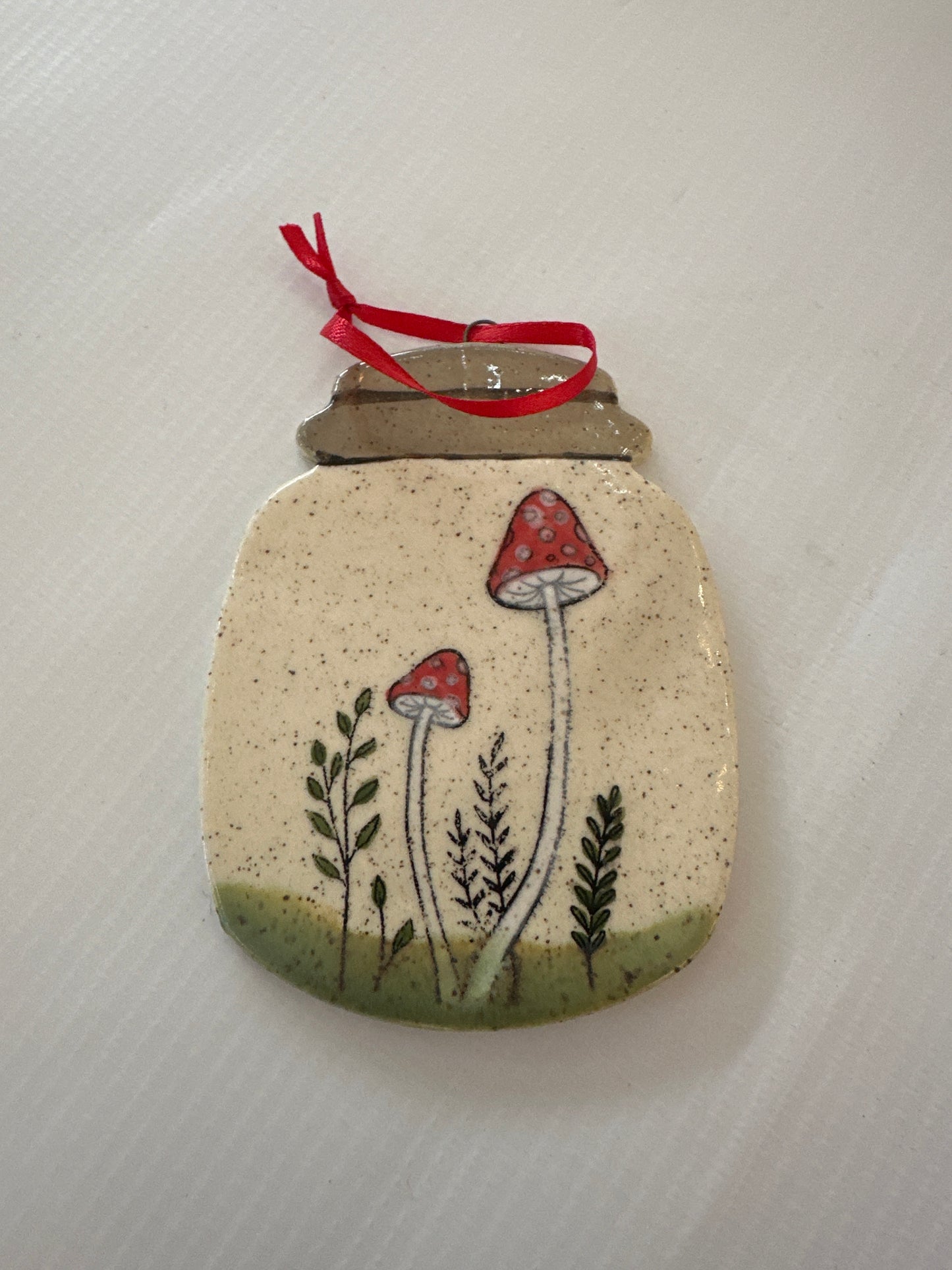 Christmas Ornaments - Mushroom Mason Jar (multiple styles available)