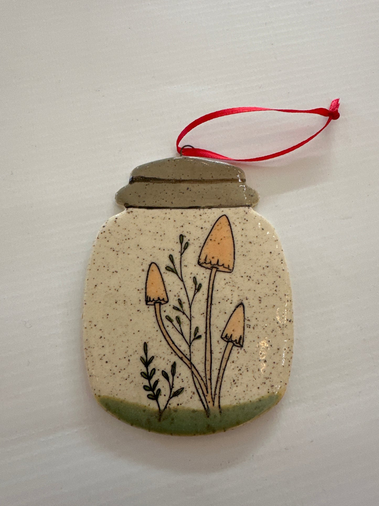 Christmas Ornaments - Mushroom Mason Jar (multiple styles available)