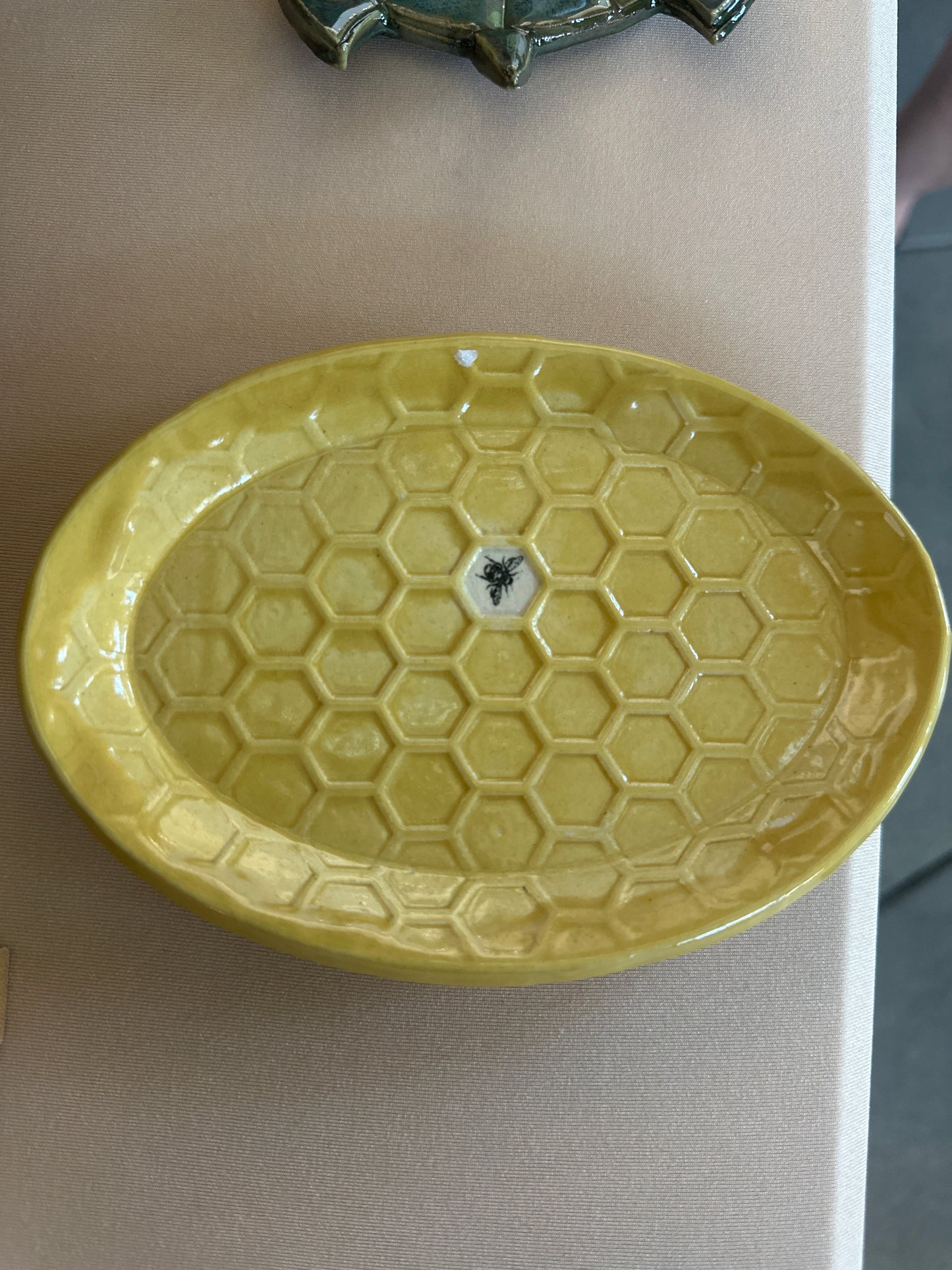 Oval Dish - Honeycomb Bee - multiple designs