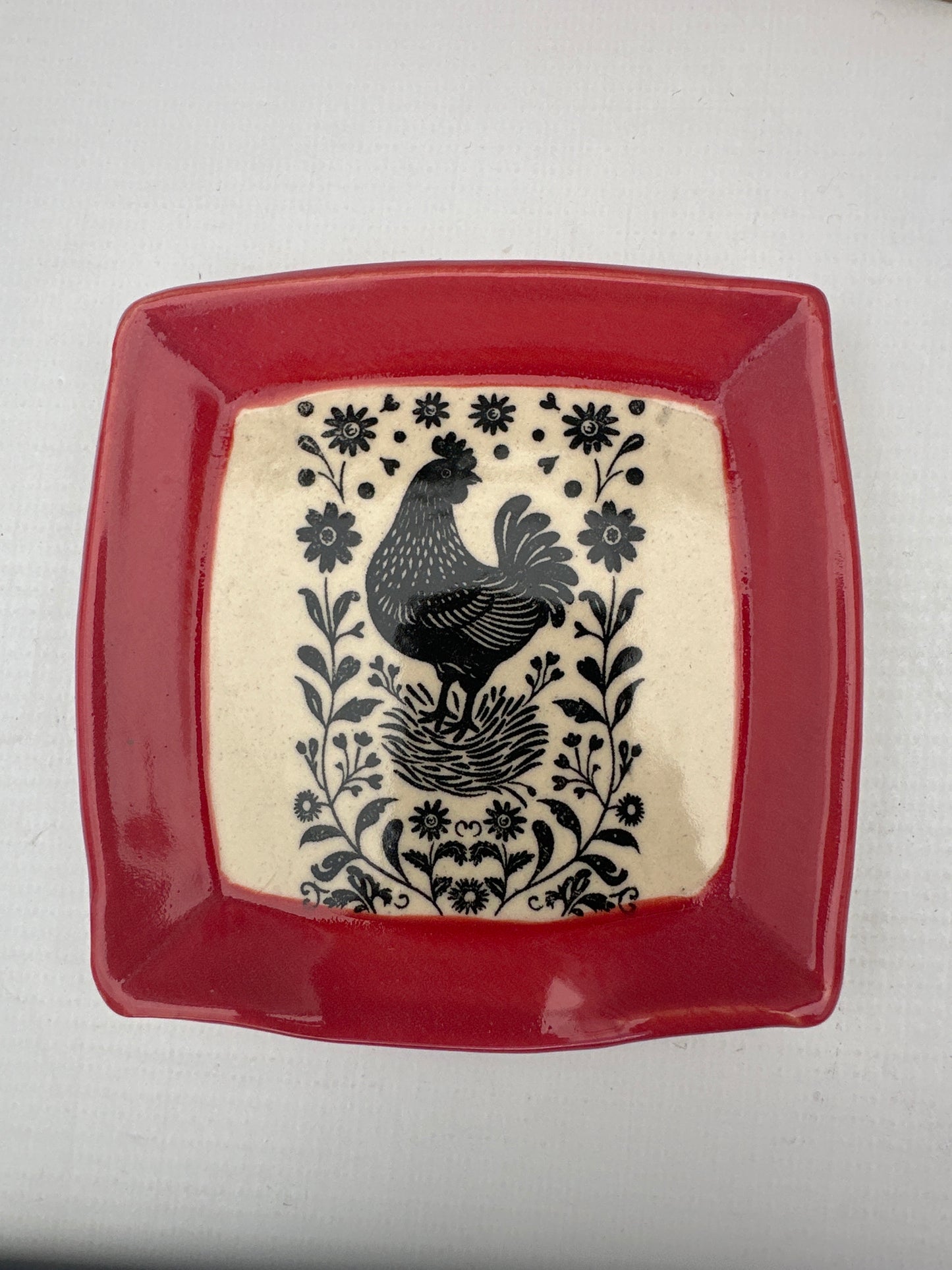 Spoon Rest Square - Woodblocks - multiple designs/colors