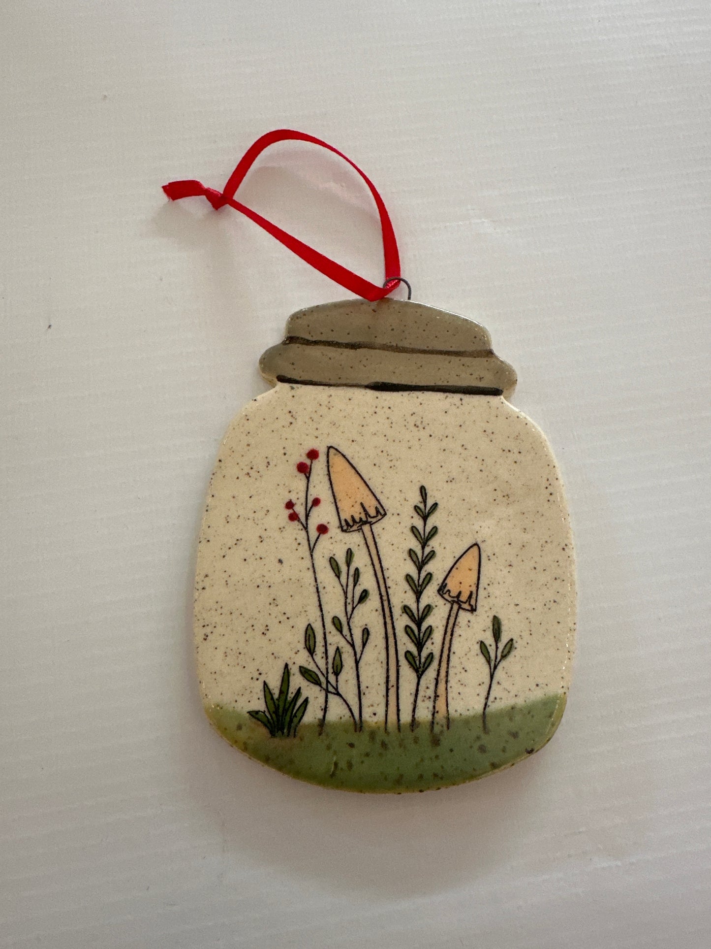 Christmas Ornaments - Mushroom Mason Jar (multiple styles available)