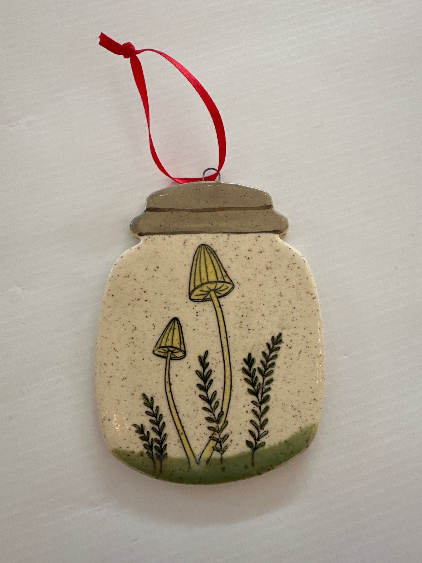 Christmas Ornaments - Mushroom Mason Jar (multiple styles available)
