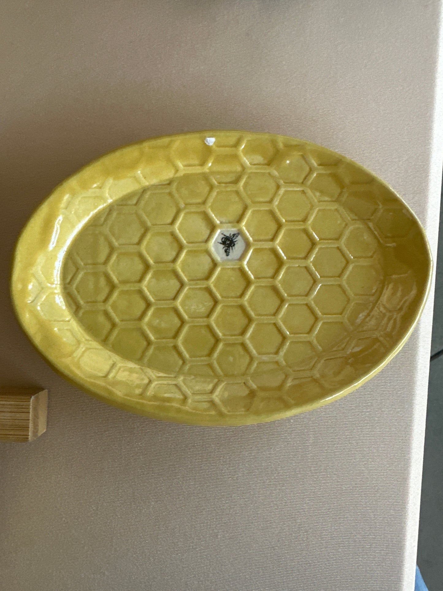 Oval Dish - Honeycomb Bee - multiple designs