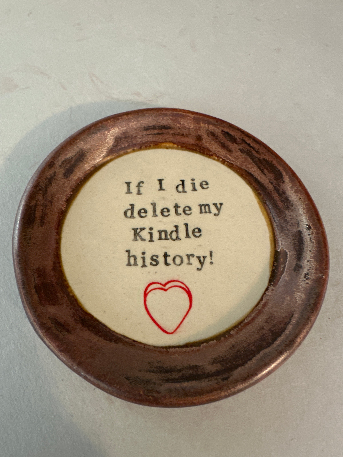 Round Dish Small - Book Smut (Multiple Designs)