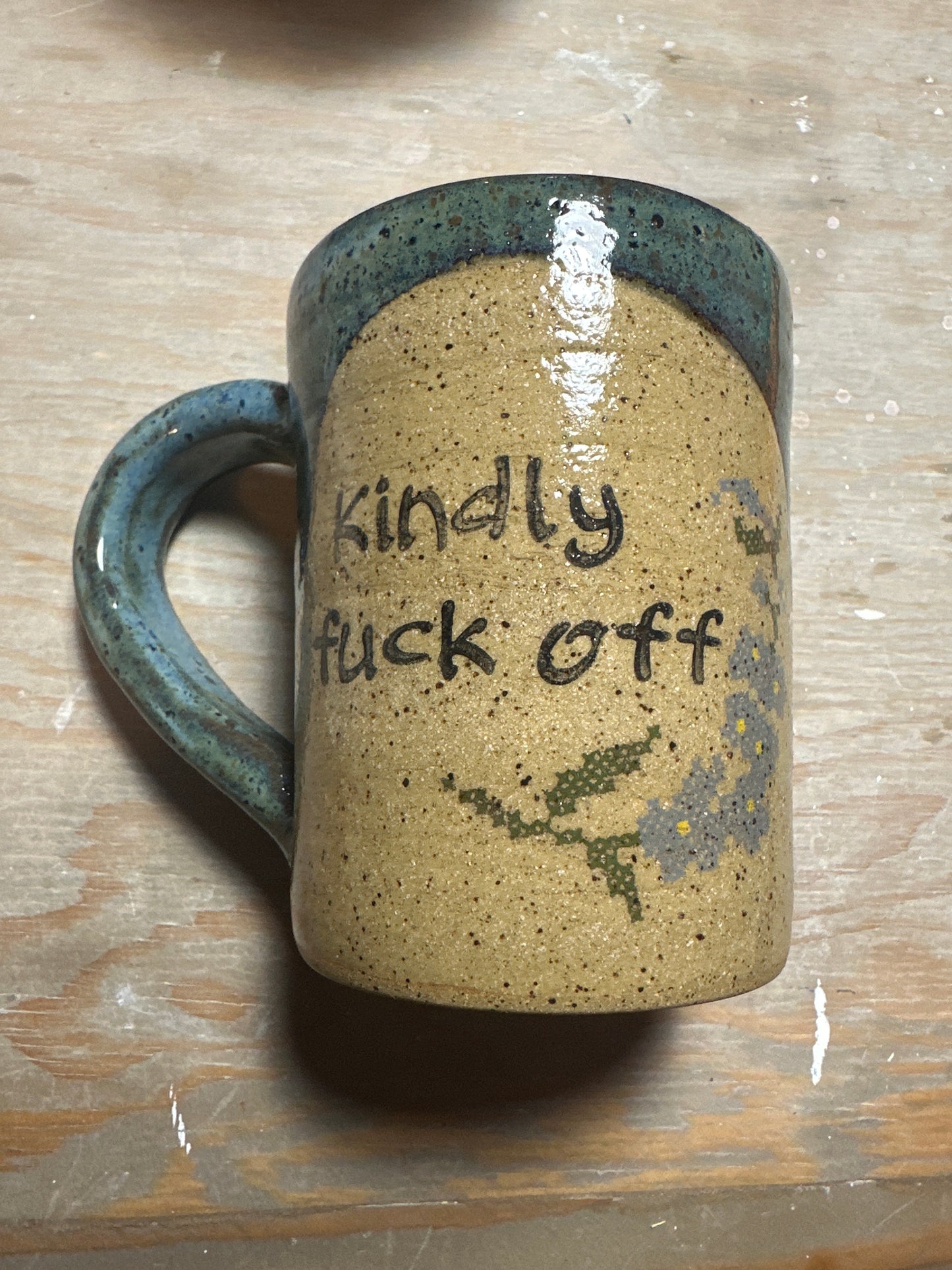 Mug 10 oz - Kindly Fuck Off - multiple patterns/colors