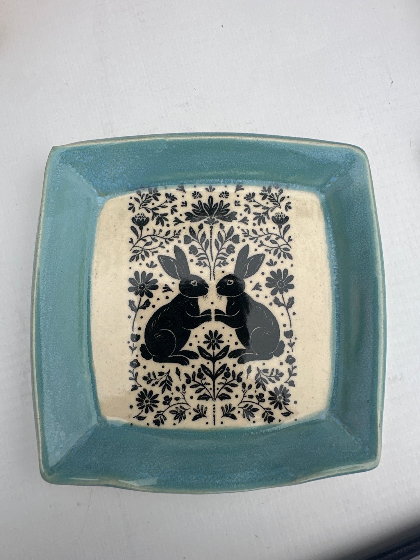 Spoon Rest Square - Woodblocks - multiple designs/colors