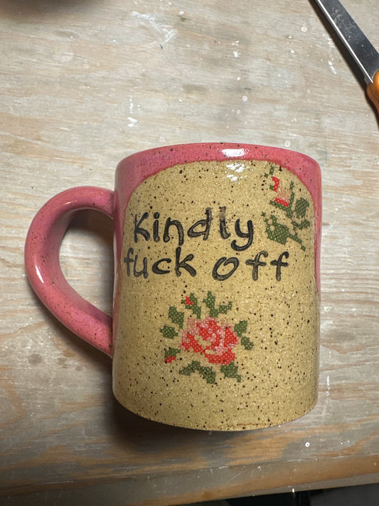 Mug 10 oz - Kindly Fuck Off - multiple patterns/colors