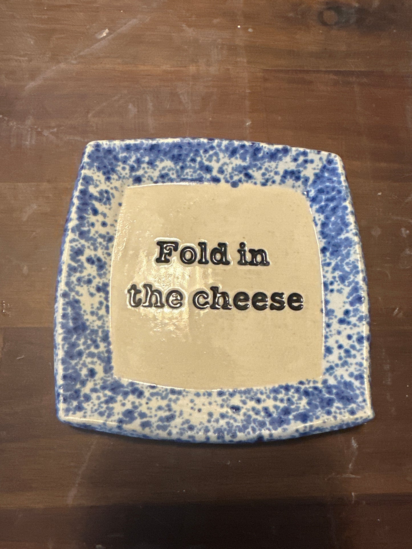 Spoon Rest Square - Fold in the Cheese - multiple colors