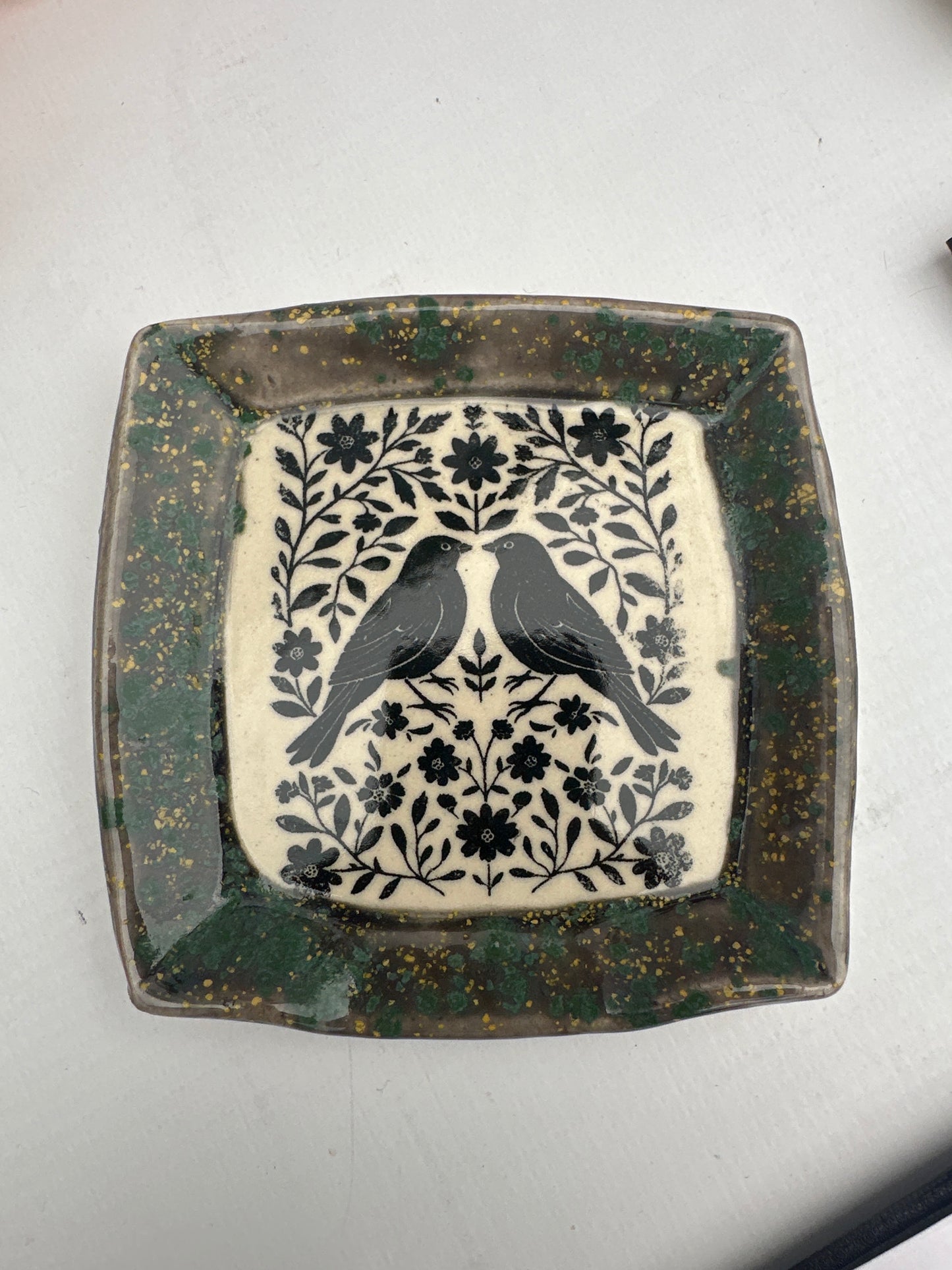 Spoon Rest Square - Woodblocks - multiple designs/colors