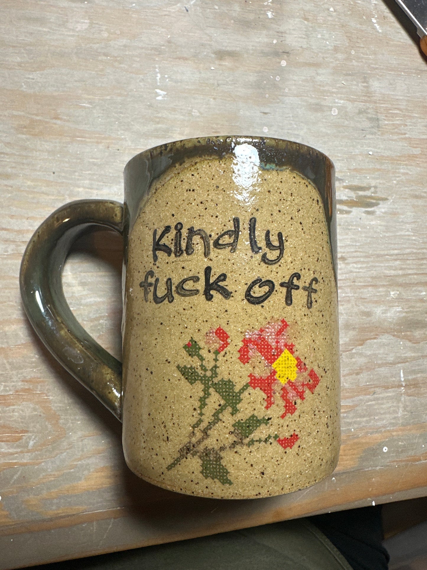 Mug 10 oz - Kindly Fuck Off - multiple patterns/colors