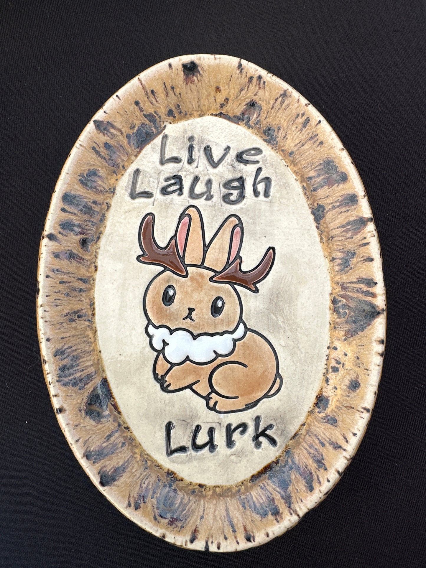 Oval Dish - Live Laugh Lurk Cryptids - multiple designs