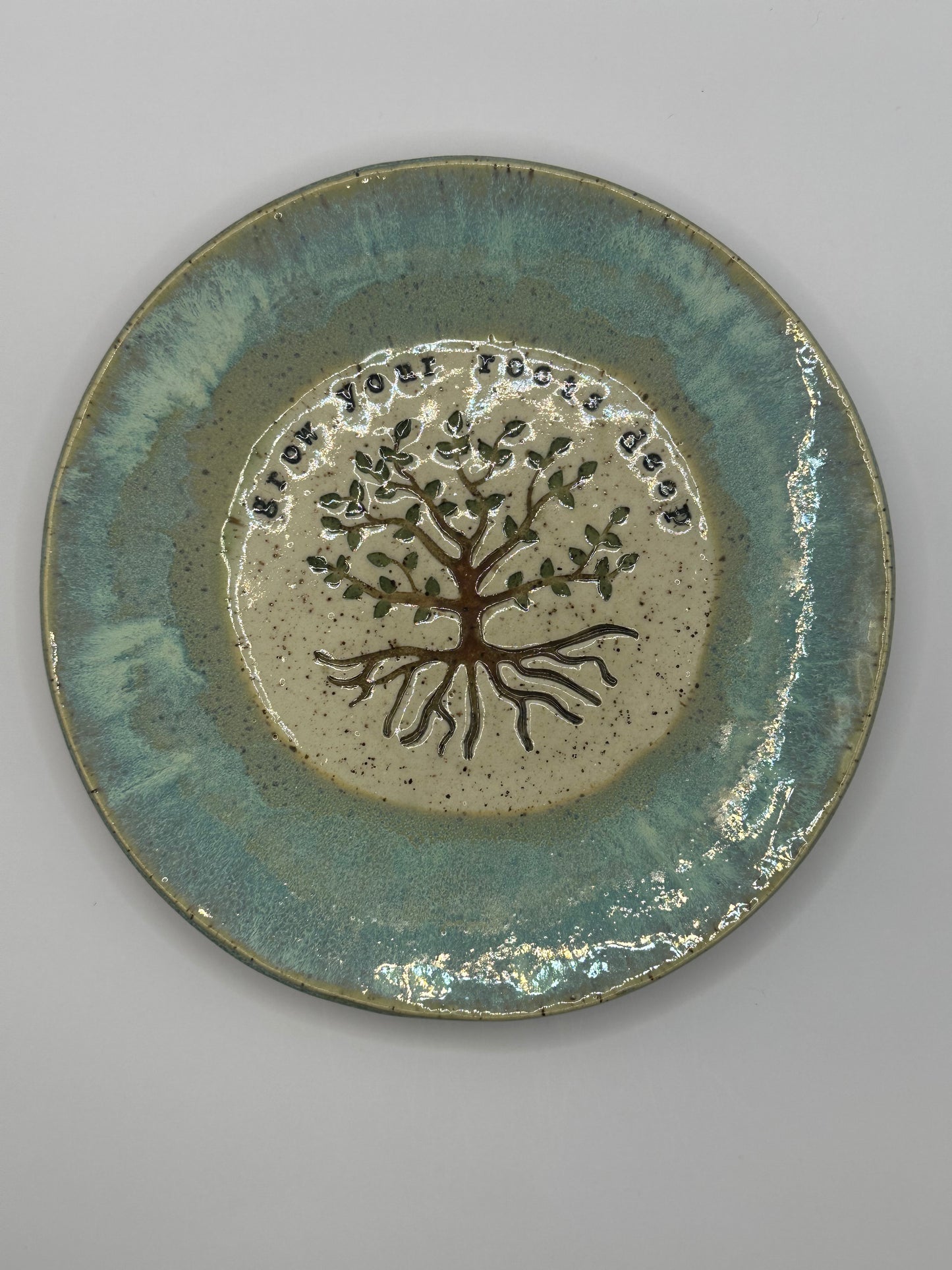 Round Dish - Grow Your Roots Deep Sand & Sea