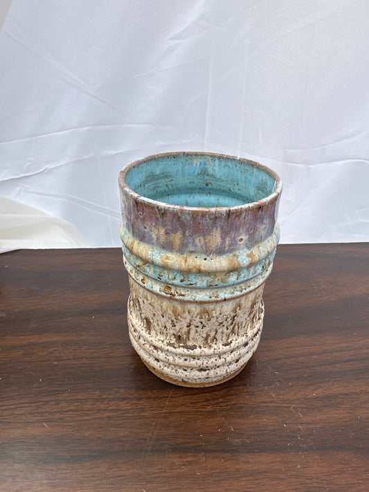 Cup 14 oz - Ridged Birch & Norse Blue