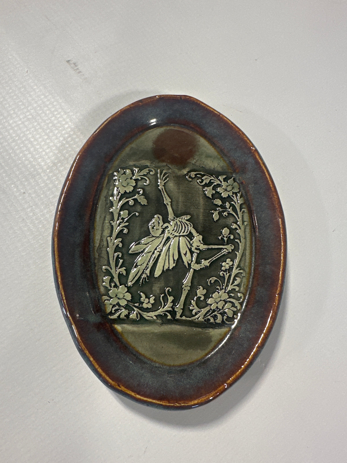 Oval Dish - Fairy Skeletons - multiple colors