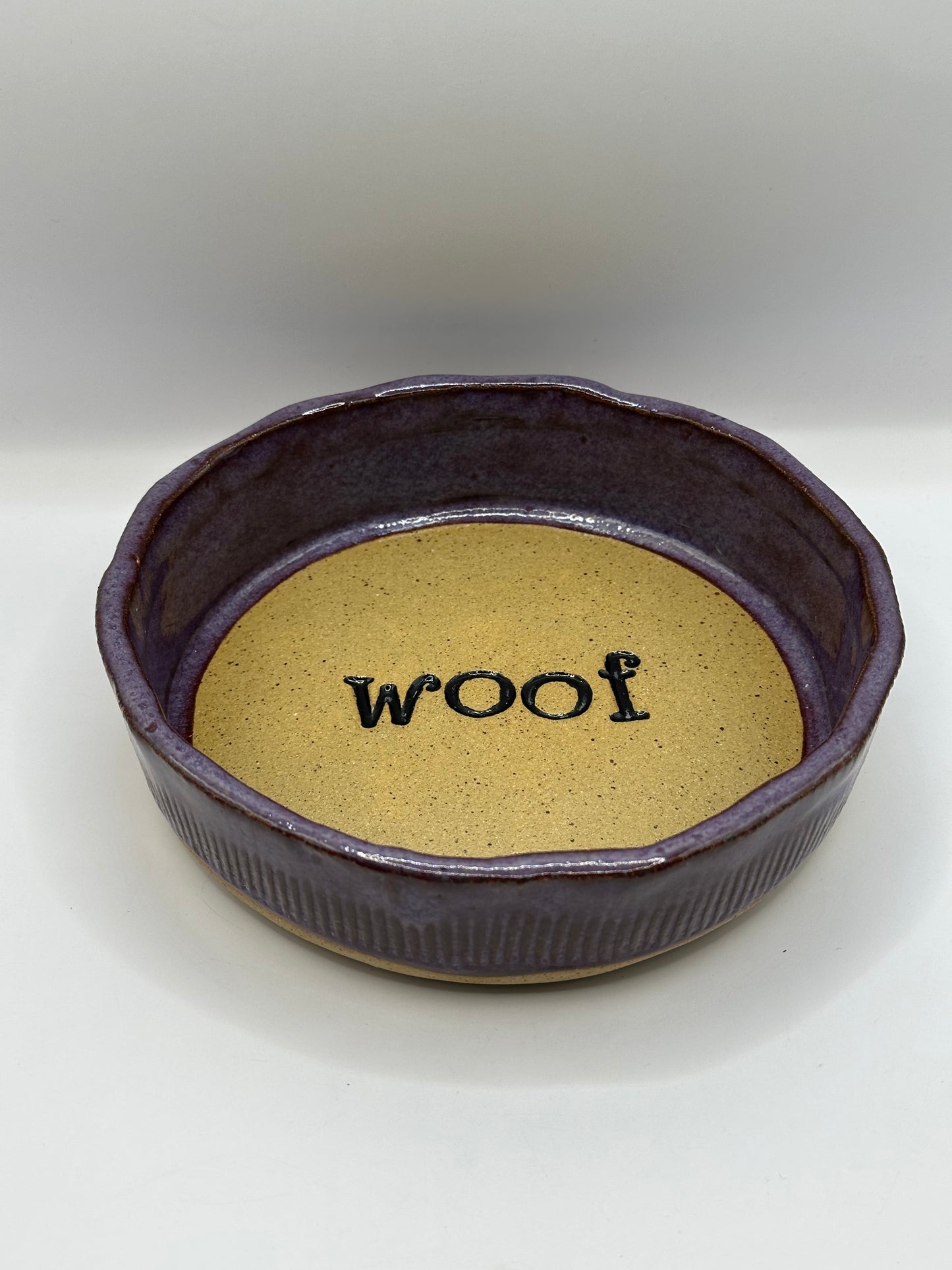 Dog Bowl - Woof - multiple colors
