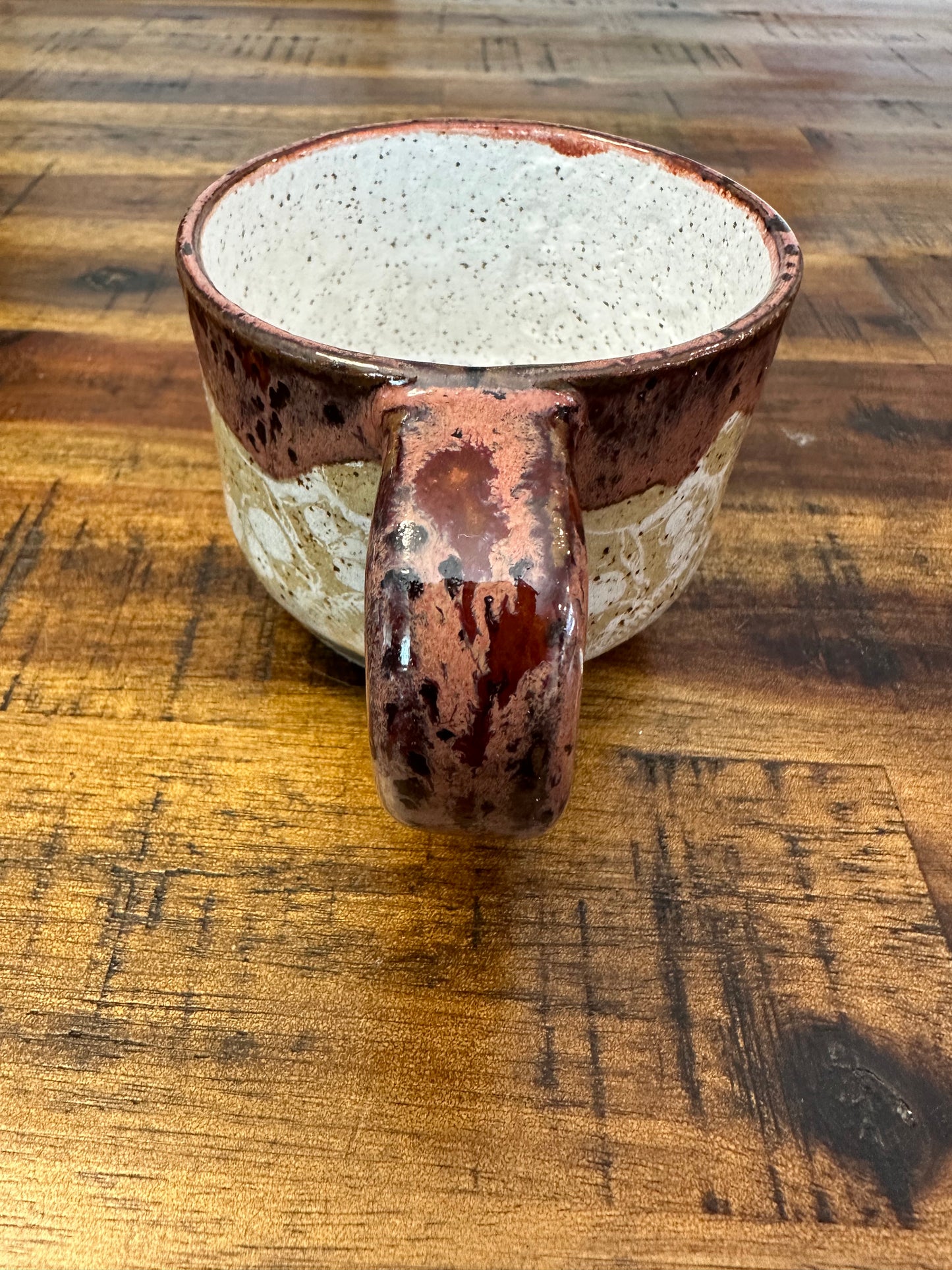 Mug - Specked Plum White Skulls