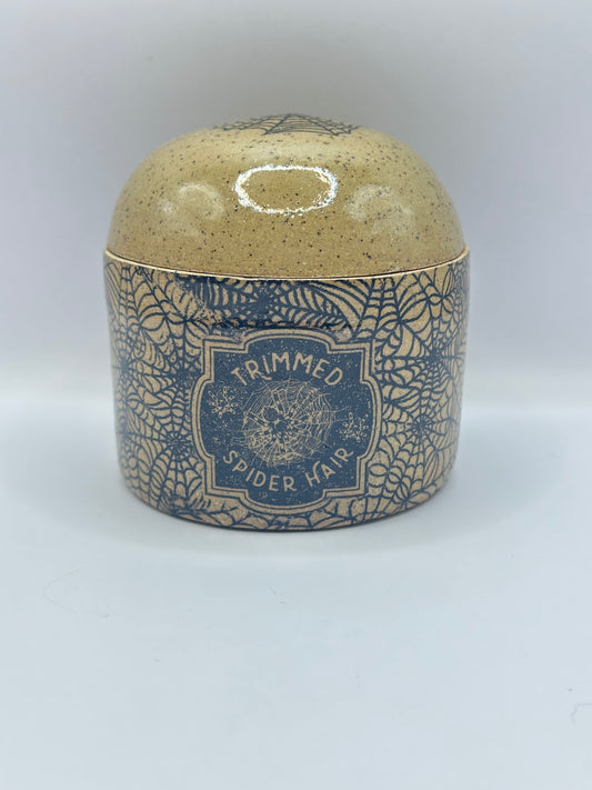 Jar w/lid - Apothecary Spider Hair