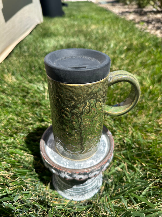 Travel Mug 14oz w/lid- Dragon Texture