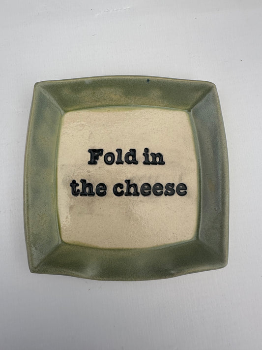 Spoon Rest Square - Fold in the Cheese - multiple colors