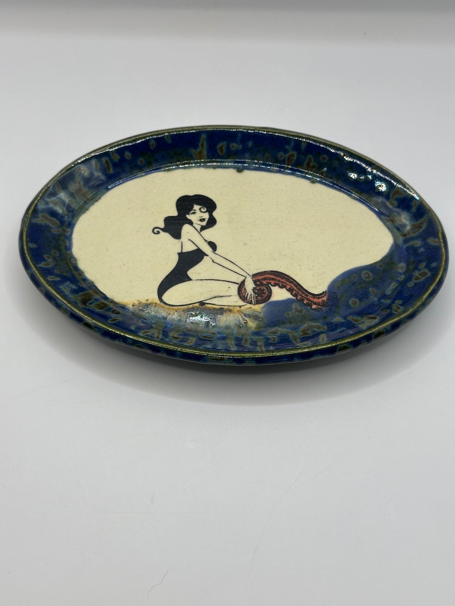Oval Dish - Pinup & Octopus - multiple designs