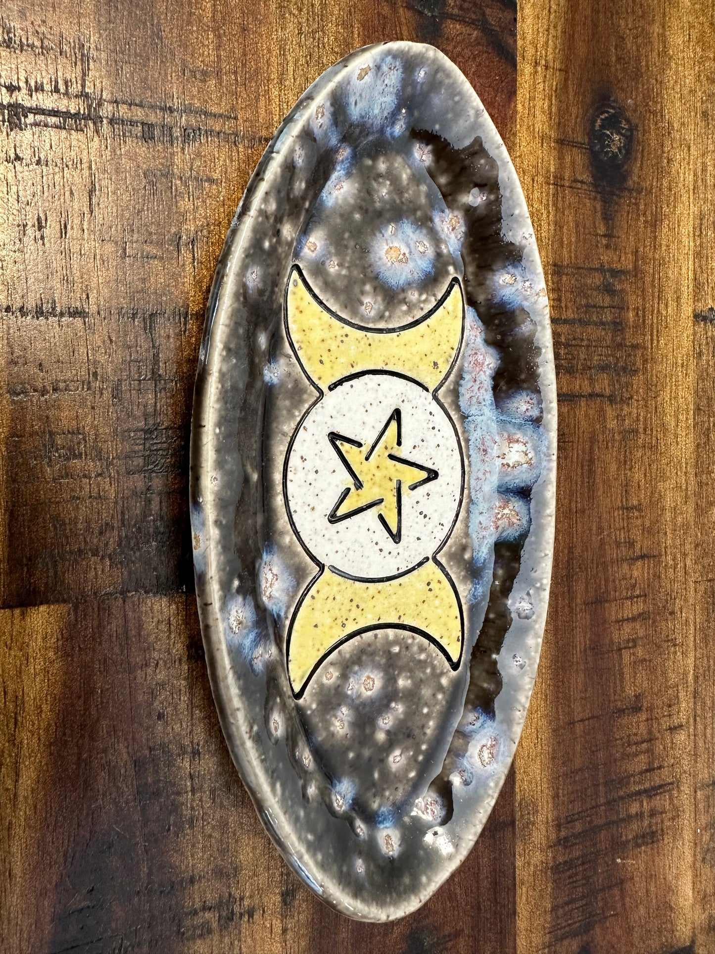 Oval Dish - Moons & Star (multiple colors/patterns available)