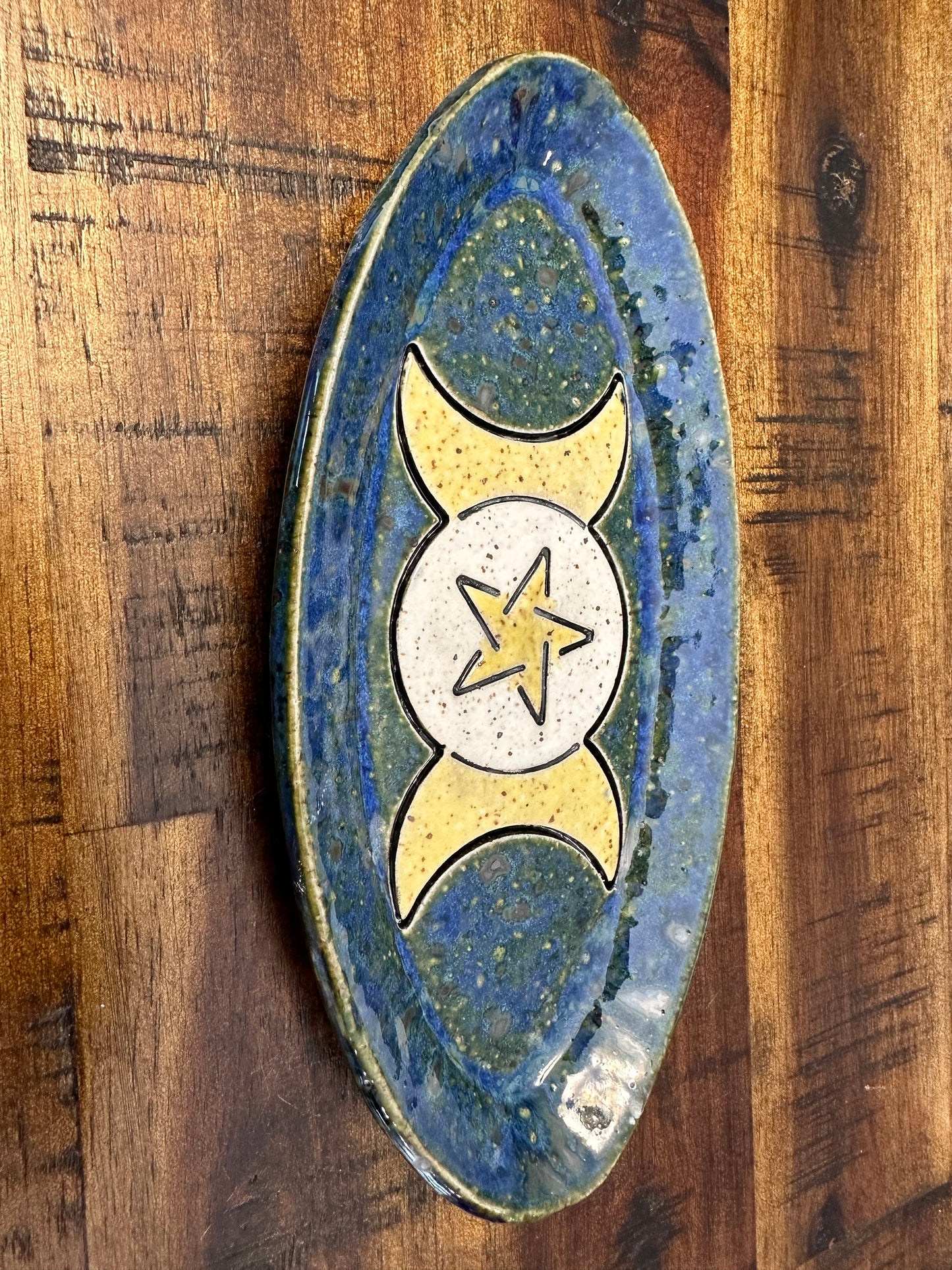 Oval Dish - Moons & Star (multiple colors/patterns available)