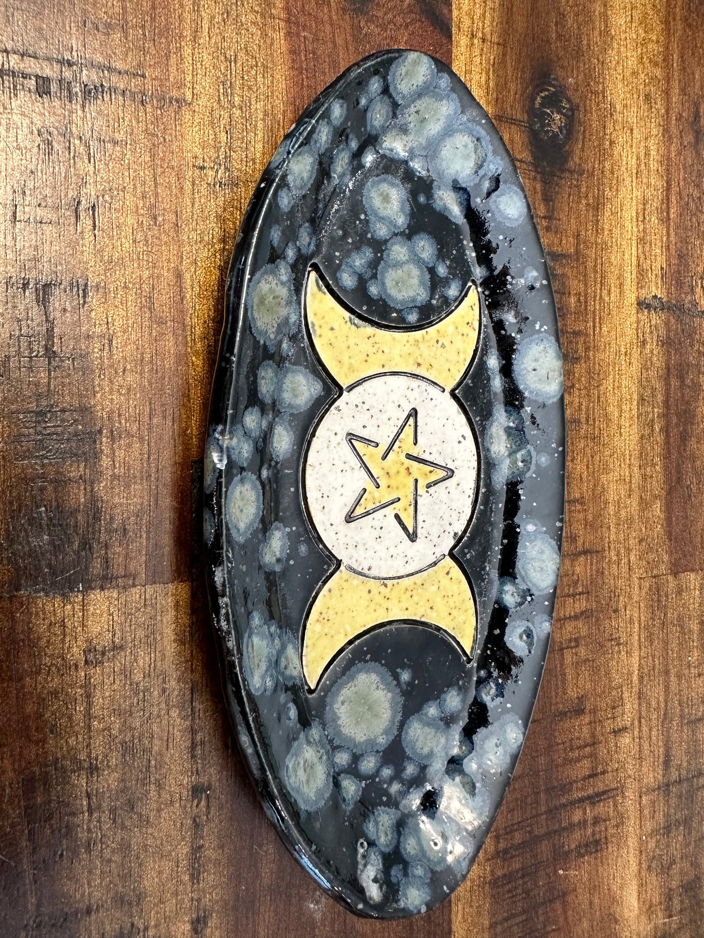 Oval Dish - Moons & Star (multiple colors/patterns available)