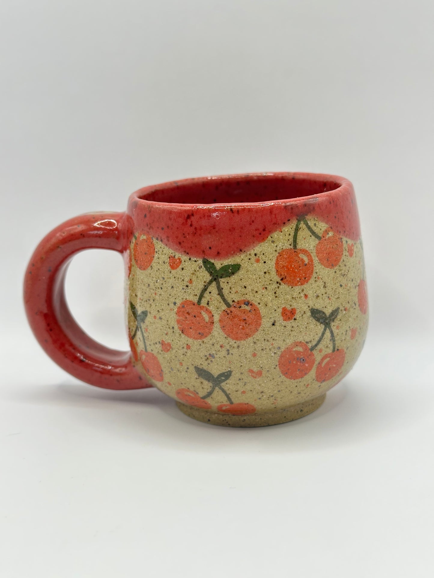 Mug 8 oz - Cherries Red