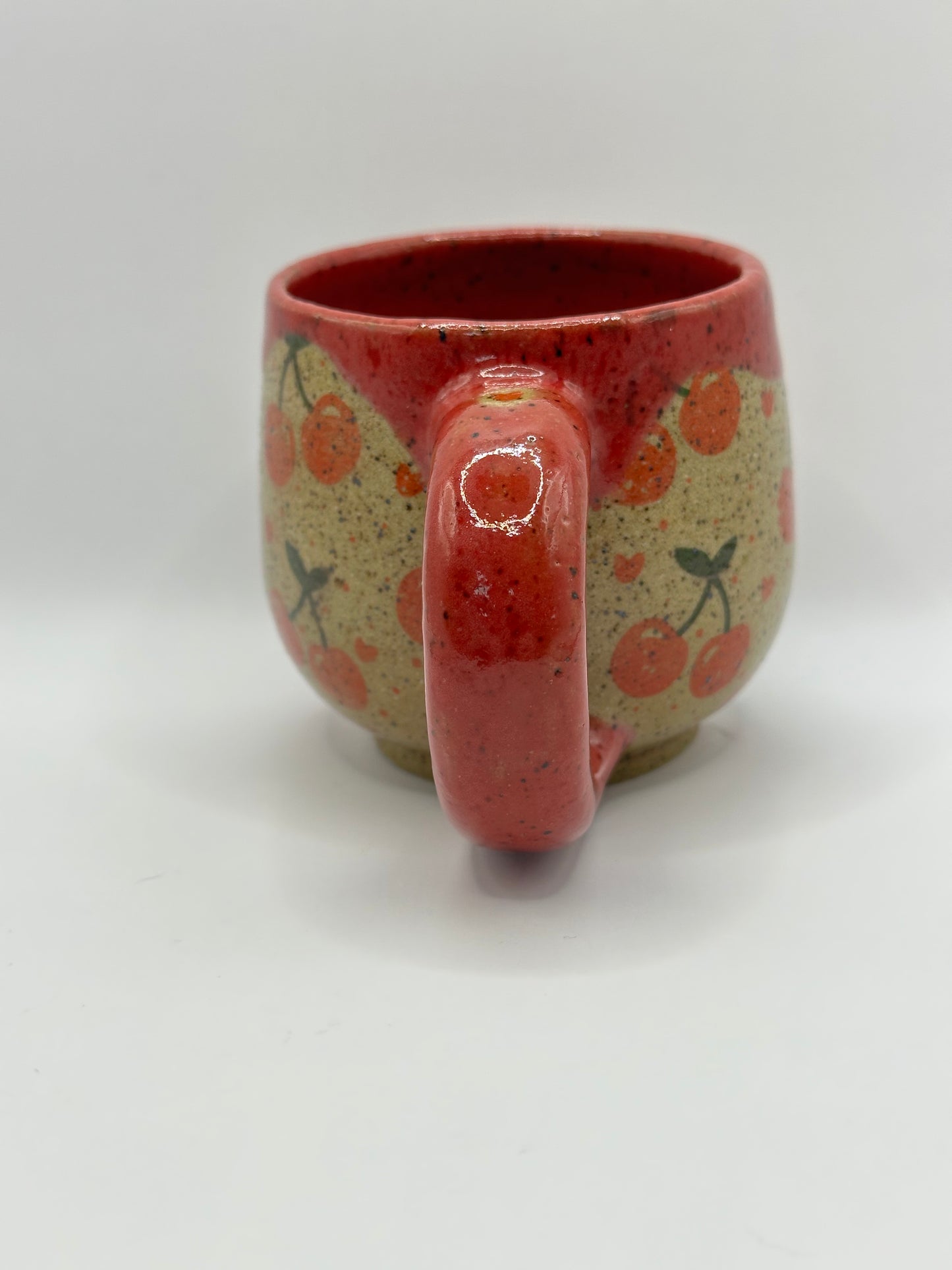 Mug 8 oz - Cherries Red