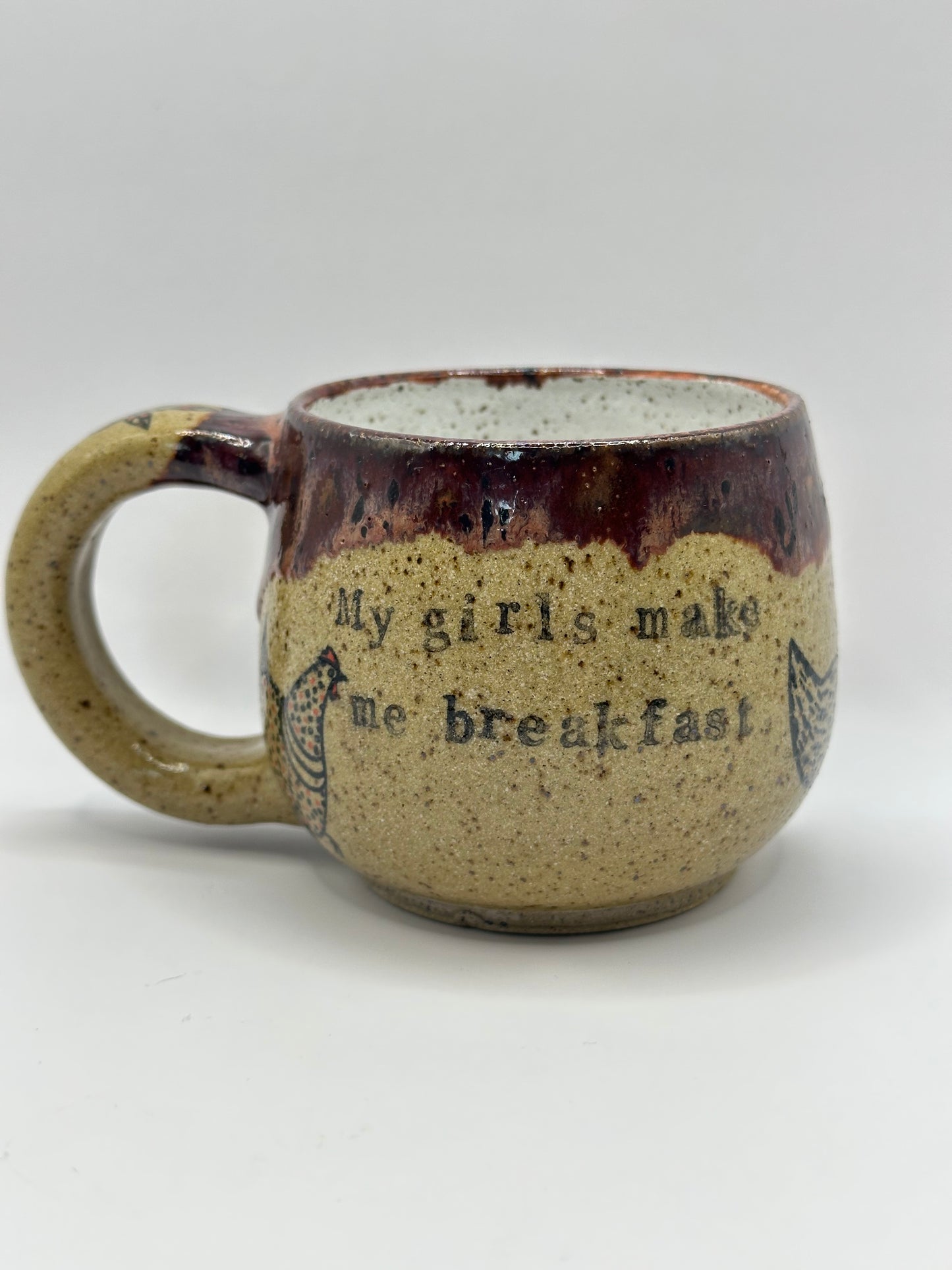 Mug 10 oz - Chickens Breakfast Peppered Plum